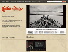 Tablet Screenshot of kudosfamily.com